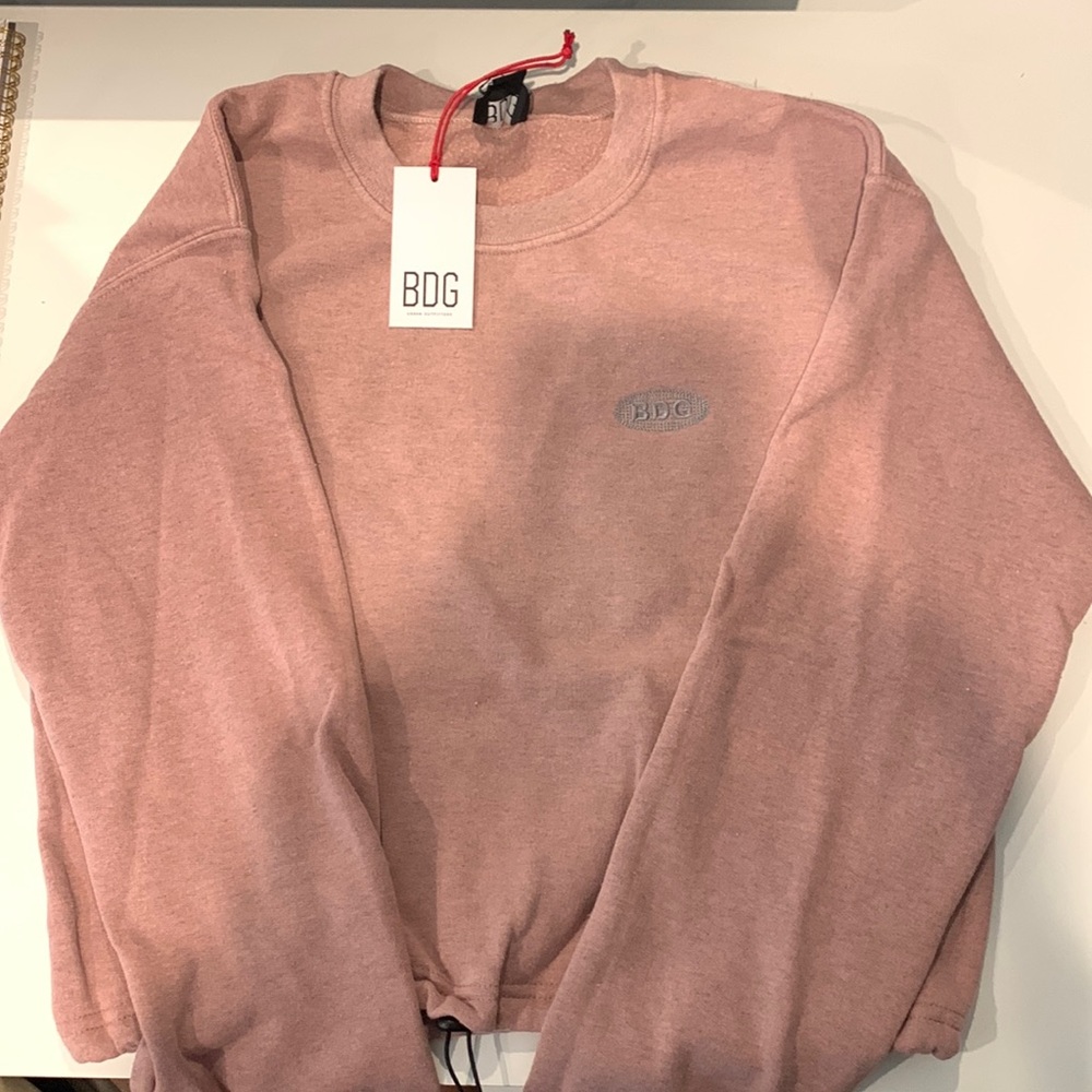 BDG Cropped Scrunch Crewneck